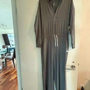 NWT Vuori Gray Long Sleeve Jumpsuit